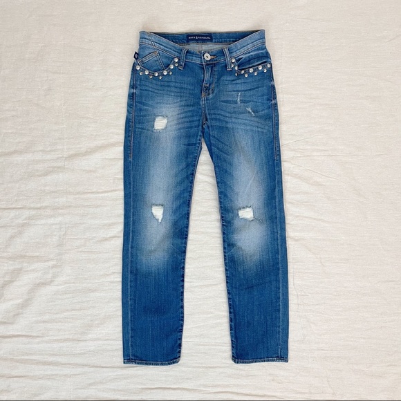 Rock & Republic Denim - Rock & Republic | Distressed Studded Pocket Jeans
